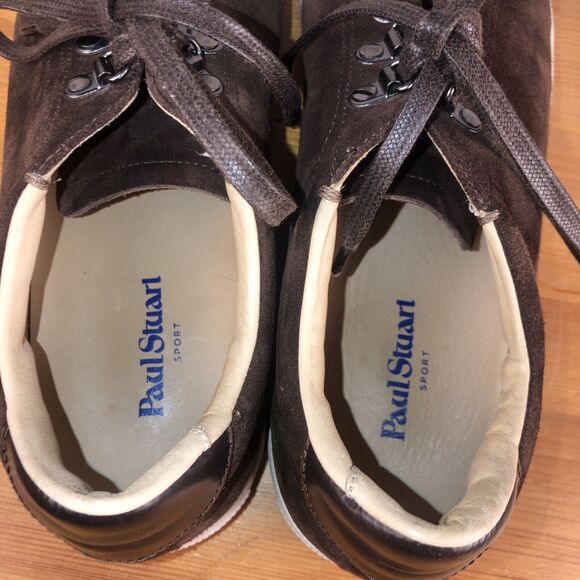 Paul Stuart Chocolate Brown Suede & Leather Men's Premium Sneaker - Picture 8 of 15